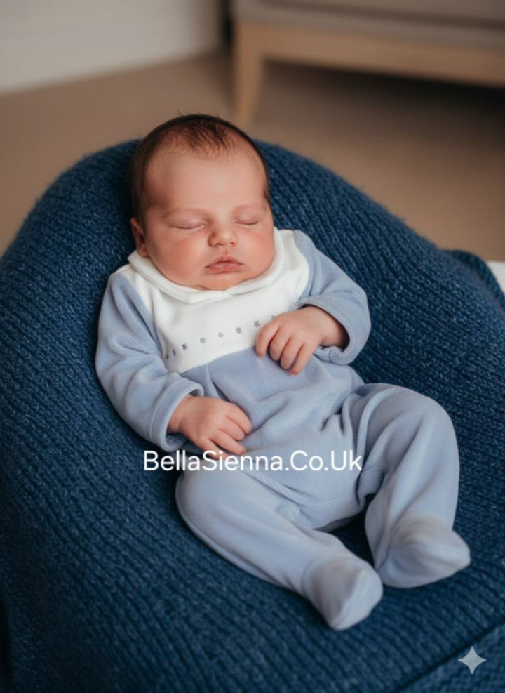 Mayoral Baby Blue Soft to Touch Sleepsuit - 2715