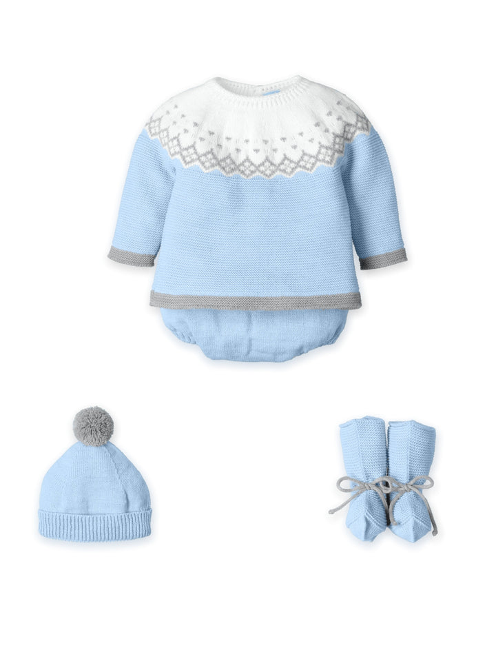 Mac Ilusion Baby Boys Blue & Grey Four Piece Set - 0237 - Polar