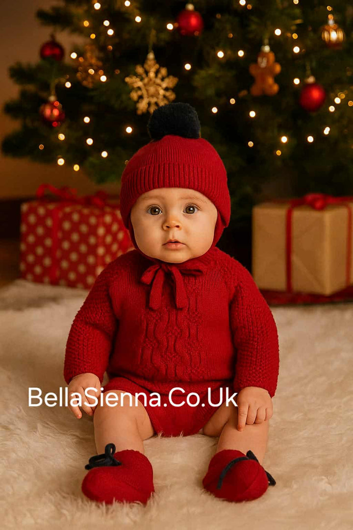 Mac ilusion Boys Four Piece Deep Red & Navy Set - 9436 - Scarlet