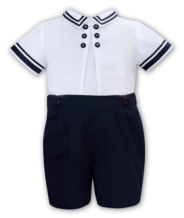 Sarah Louise Two Piece Navy Blue Outfit - 011169