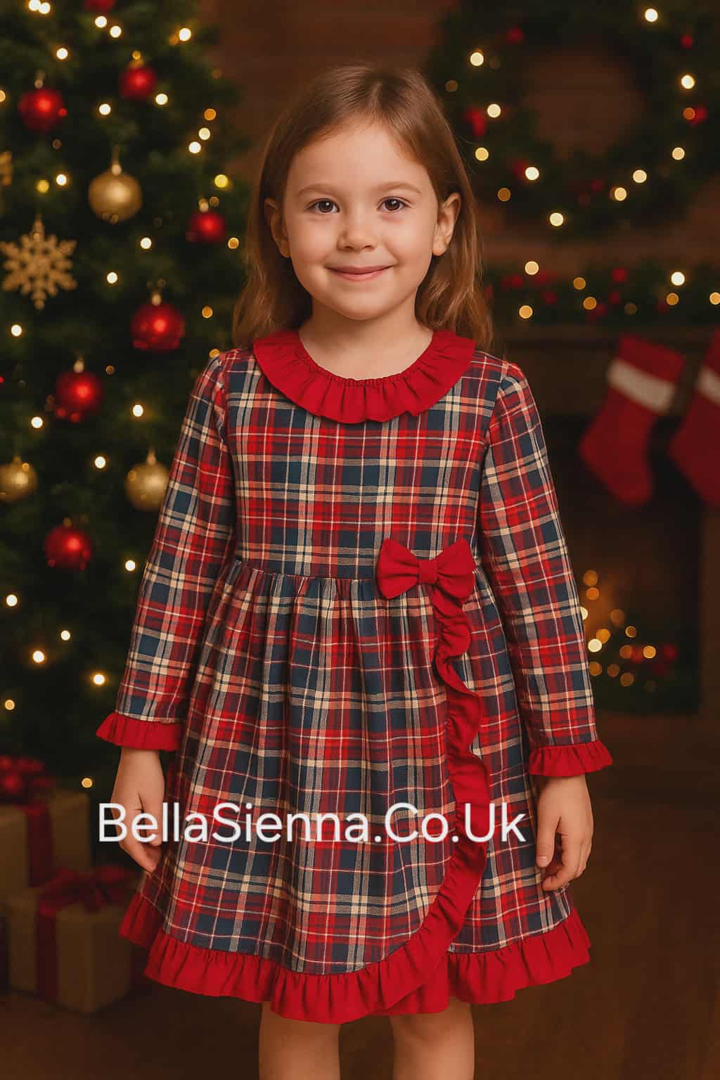 Babine Red Tartan Christmas Dress - 2212825