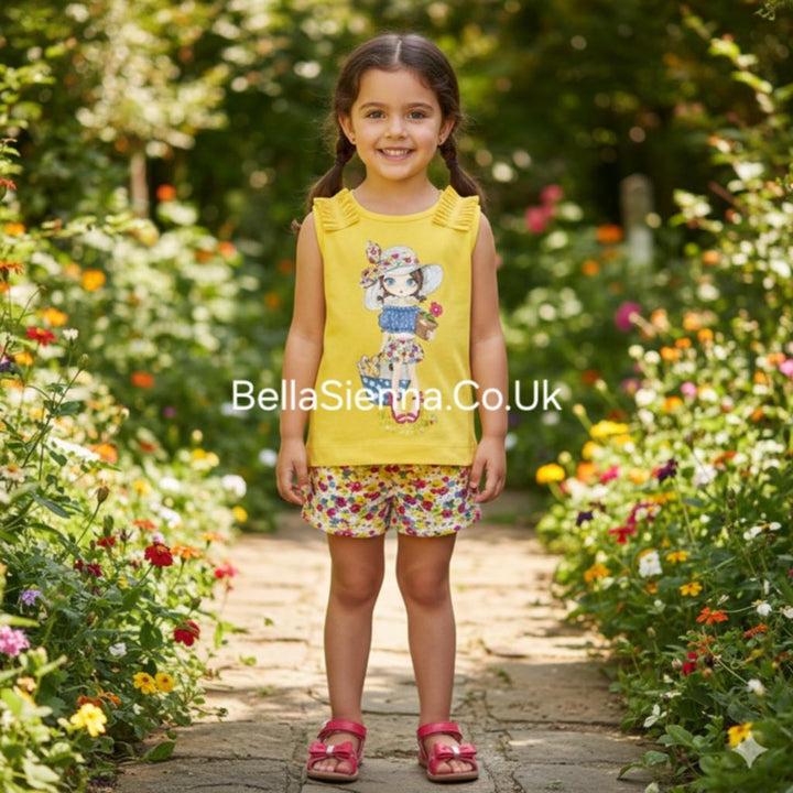 Mayoral Girls Floral Short Set 3222