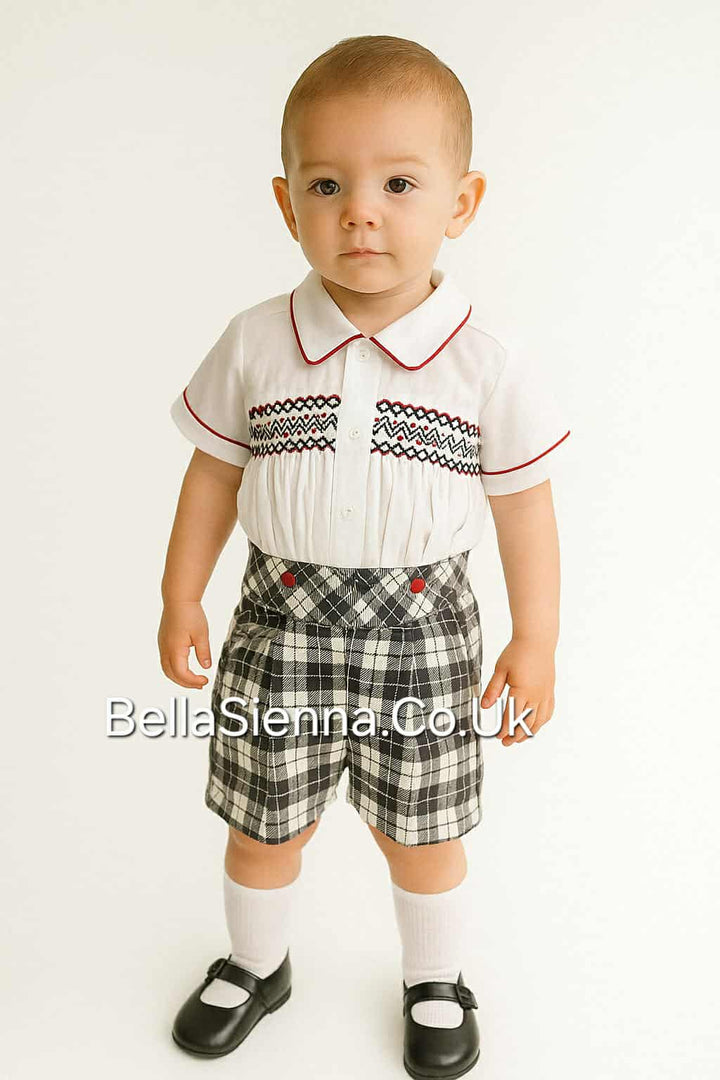 Pretty Originals Boys Smocked Outfit Fit For A Prince-DL07932