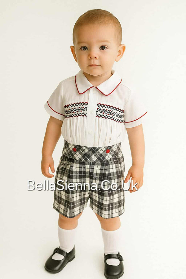 Pretty Originals Boys Smocked Outfit Fit For A Prince-DL07932