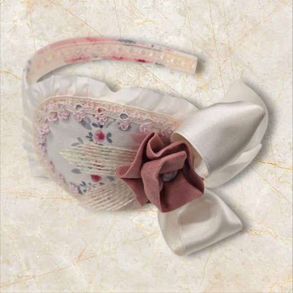 Dbb Collection Rose Print Headband - 9690