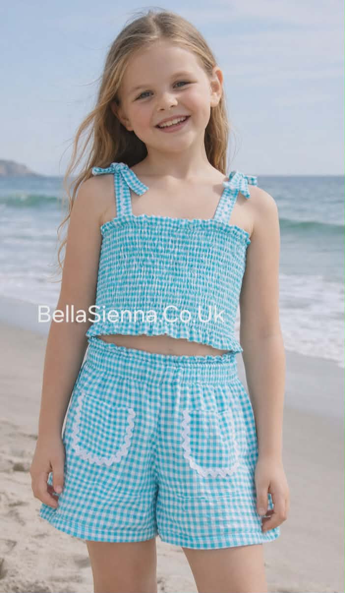 Mayoral Girls Shorts Set - 3232 - 80 - Pacifico