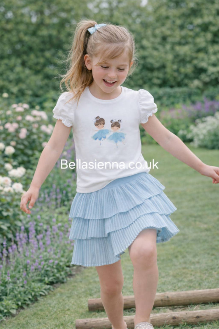 Mayoral Baby Girls Pleated Shimmer Tulle Skirt & Ballerina Tulle Top - 1041 & 1901