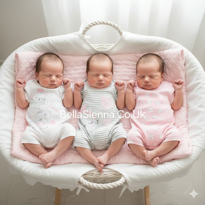 Mayoral Baby Girls Pack Of Three Rompers/Shortie