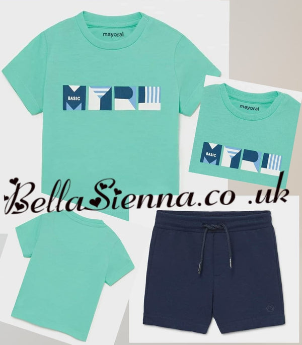 Mayoral Boys Trendy Shorts Set 10674 Navy