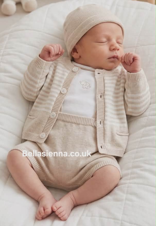 Mayoral Baby Boys Fine Knitted Three Piece Outfit 1201