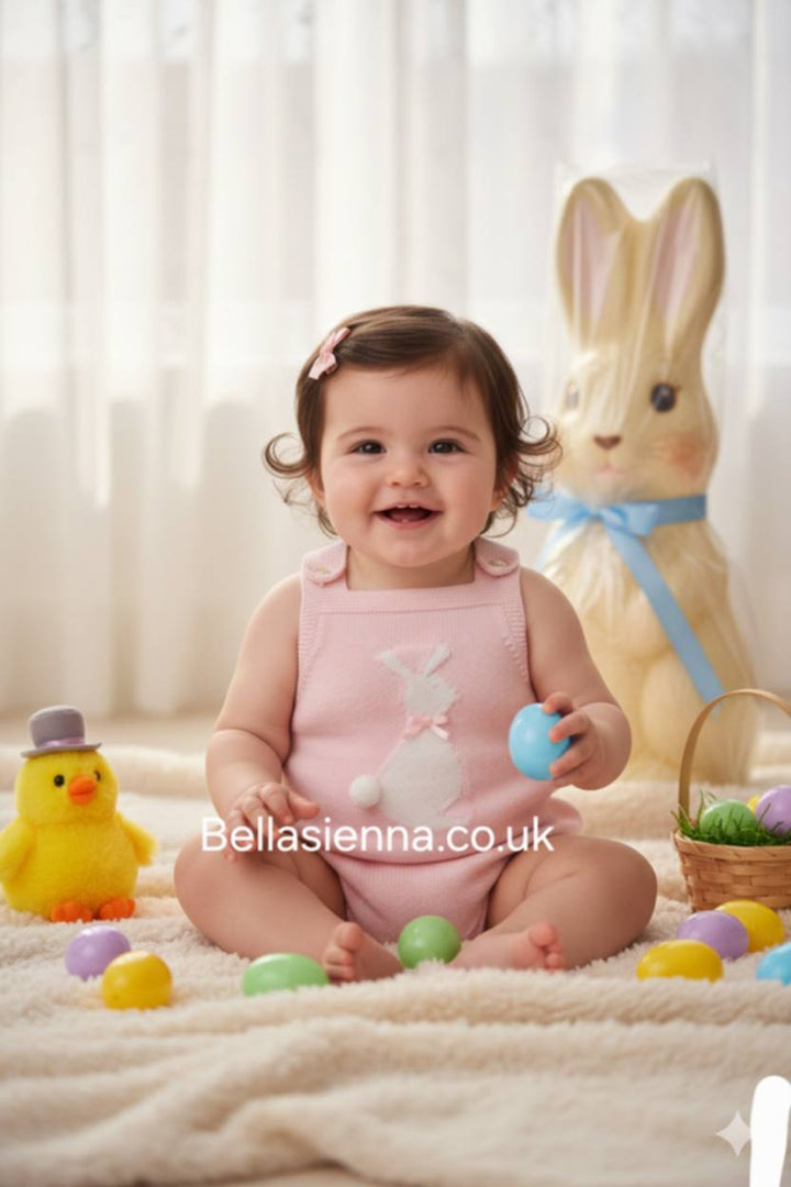 Granlei Pink Bunny Rabbit Romper Dungaree - 122-544