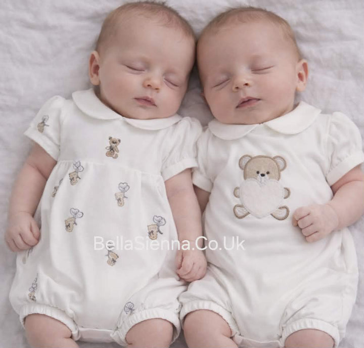 Mayoral Baby Girls Set Of Two Teddy Bear Rompers - 1704