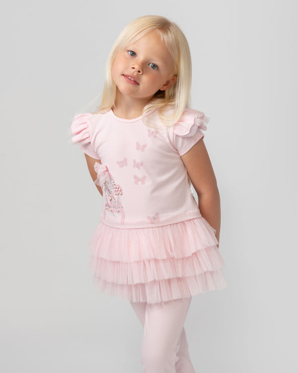 Caramelo Kids Pink Pearl Vanity Leggings Set - 0114127