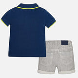 Mayoral Boys Blue T-Shirt & Blue Shorts Set 1064