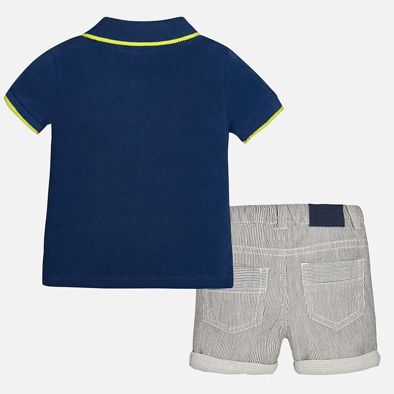 Mayoral Boys Blue T-Shirt & Blue Shorts Set 1064