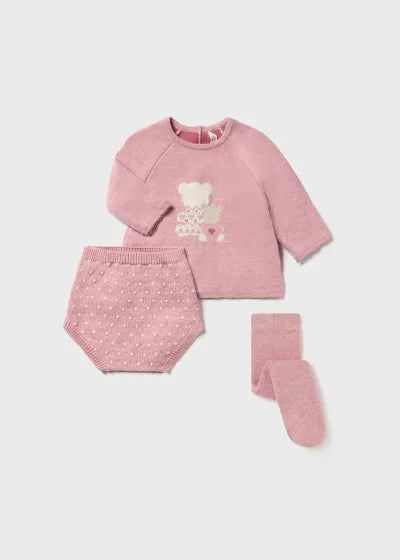 Mayoral Newborn 3 piece tricot set Better Cotton 2234