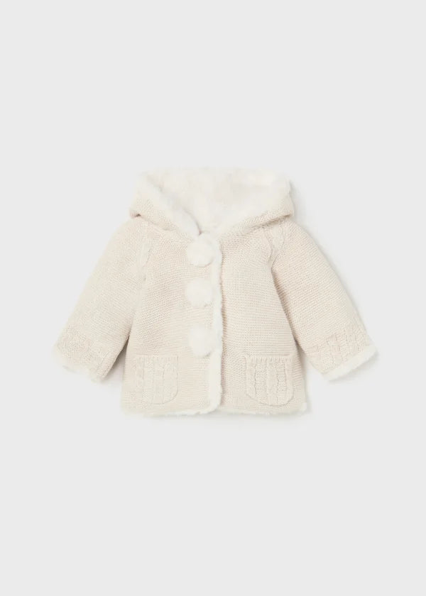 Mayoral Newborn tricot pom pom jacket  2304