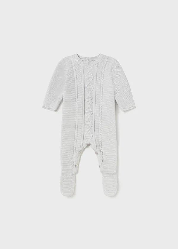 Mayoral Newborn tricot romper Better Cotton 2672 Grey
