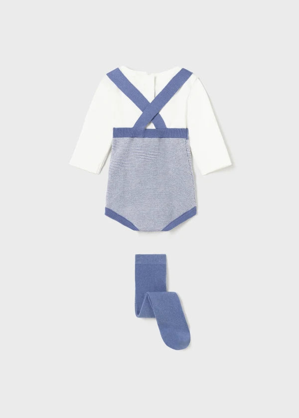 Mayoral Newborn 3 piece set Better Cotton - Blue/Winter 2676