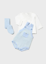 Mayoral Newborn 3 piece set Better Cotton Light Blue - Cielo-2676