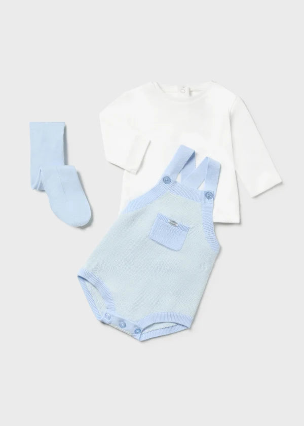 Mayoral Newborn 3 piece set Better Cotton Light Blue - Cielo-2676