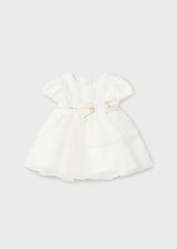 Mayoral Newborn chiffon dress 2857