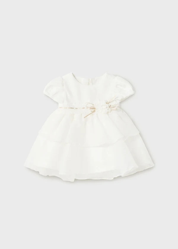 Mayoral Newborn chiffon dress 2857