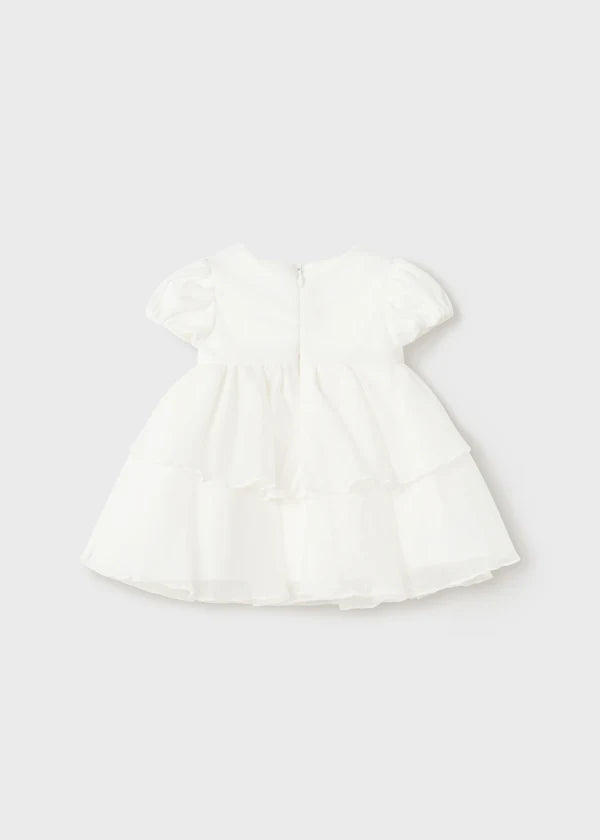 Mayoral Newborn chiffon dress 2857