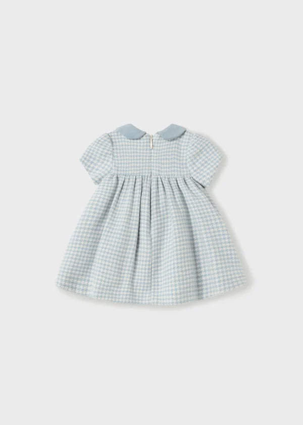 Mayoral Newborn smock dogtooth dress 2864