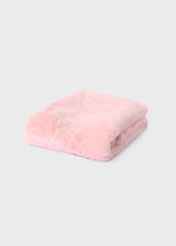 Mayoral faux fur pom pom blanket - 9335 - Pink