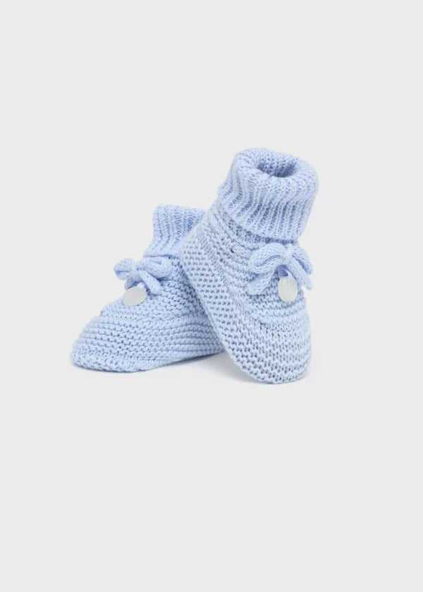 Mayoral Newborn tricot booties Better Cotton 9696 Blue