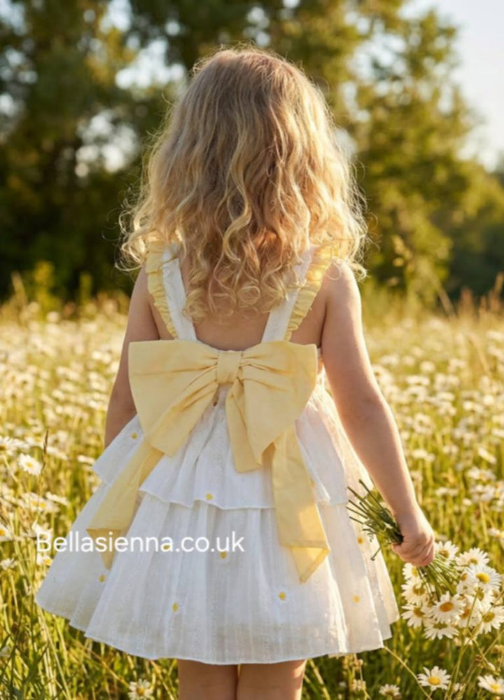 Dbb Collection White & Lemon Daisy Dress - 13502