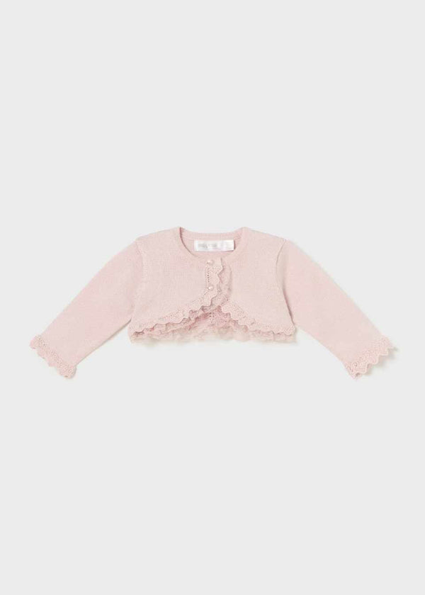 Pink lace cardigan clearance