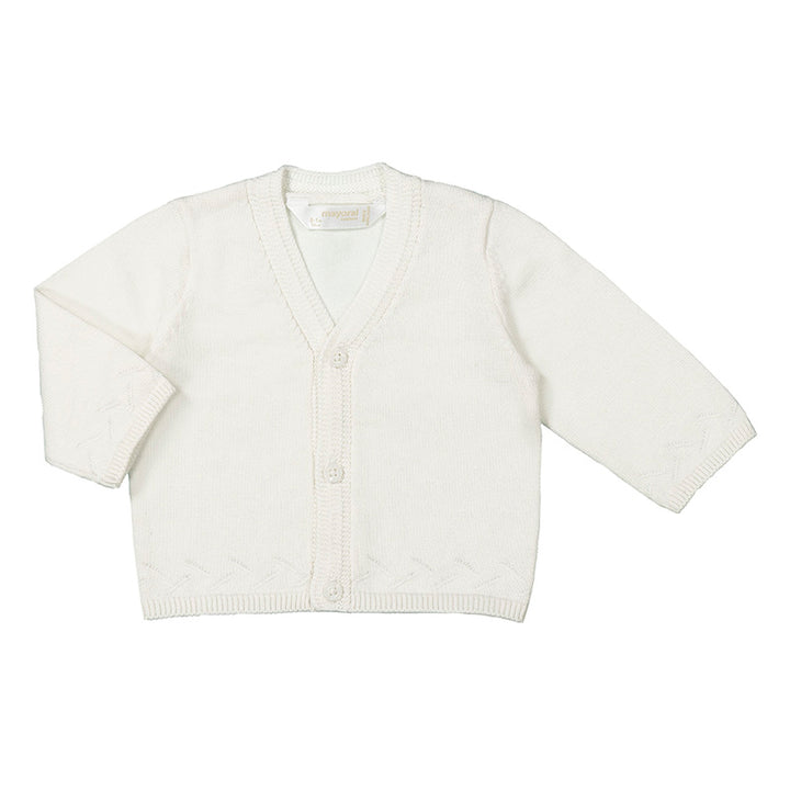 Mayoral Baby Boys White Cardigan - 1379