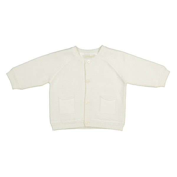 Mayoral Baby Boys Natural Ivory Knitted Cardigan - 1393