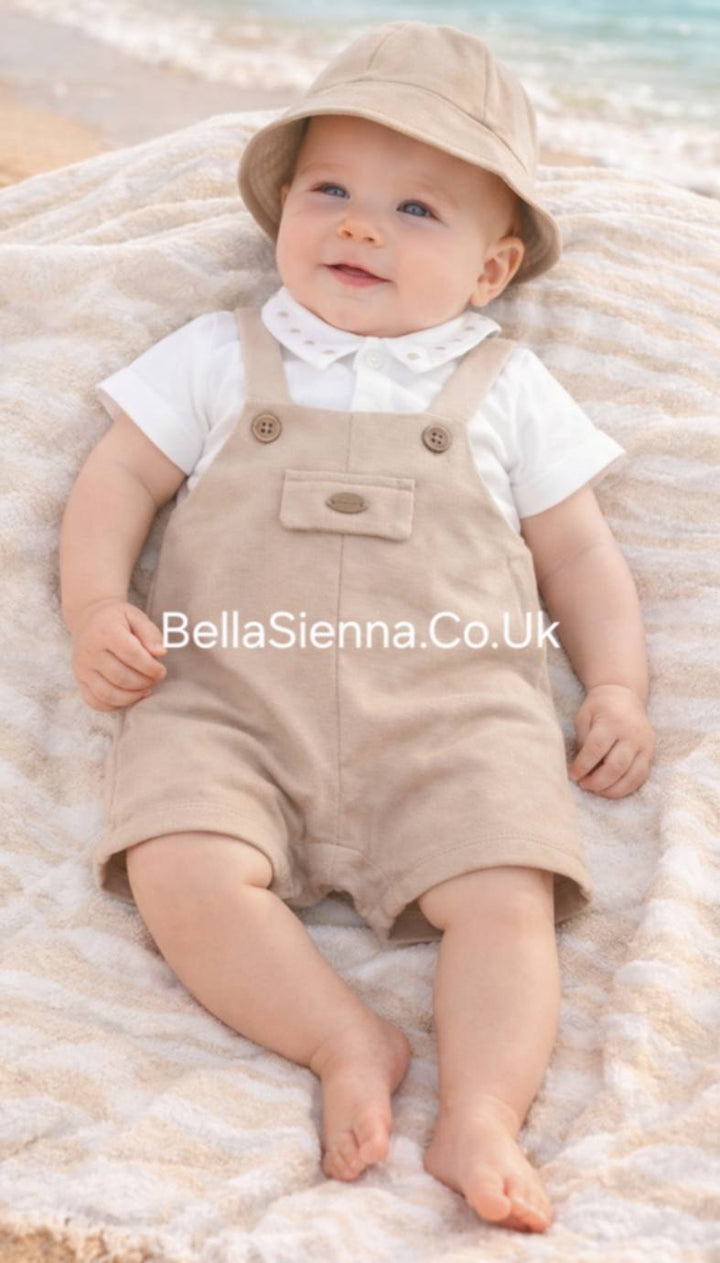 Mayoral Baby Boys Better Cotton Romper & Matching Sun Hat - 1605