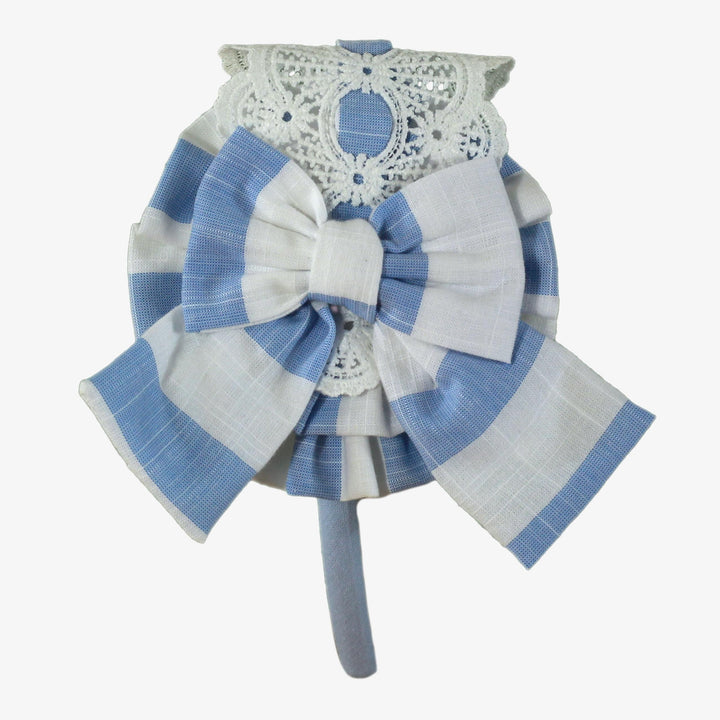 Miranda Girls Blue & White Headband Or Clip To Match - 232/V - 1608