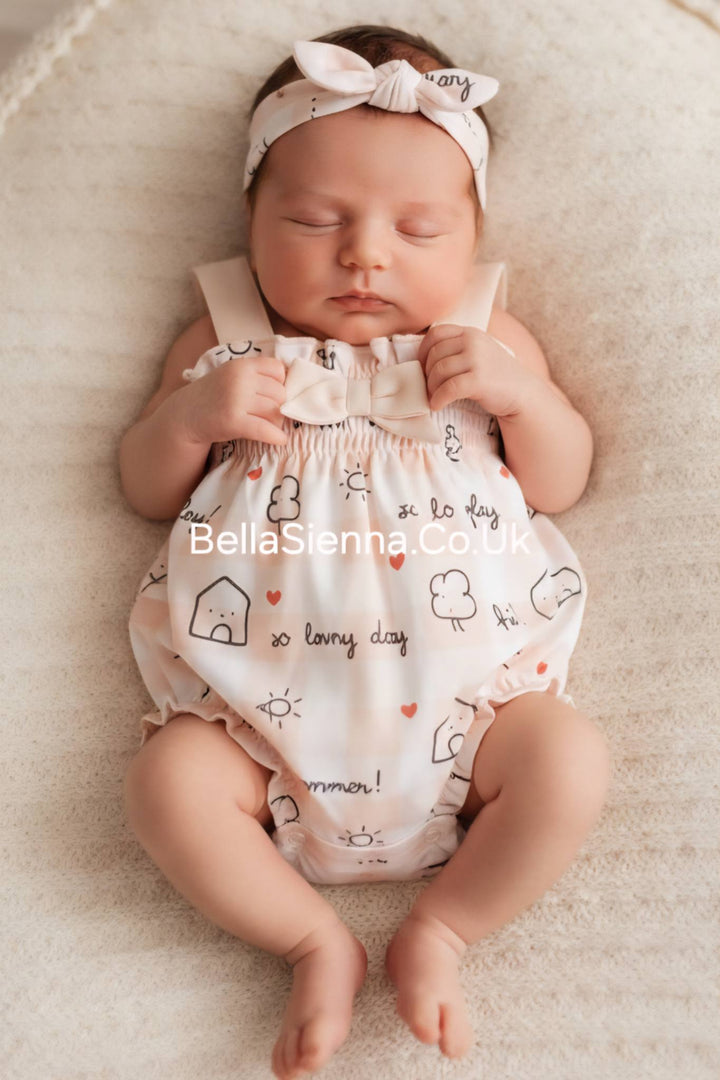 ECOFRIENDS bodysuit romper with headband - 1619