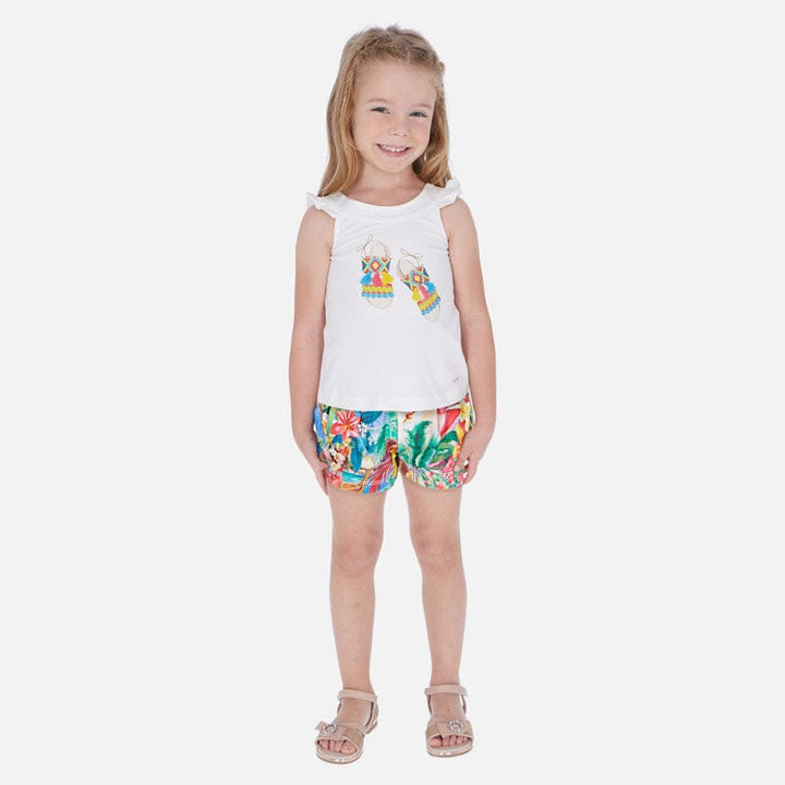 Mayoral Girls Floral Short Set 3290