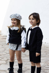 Calamaro Girls Black Supersoft Jumper - 14025