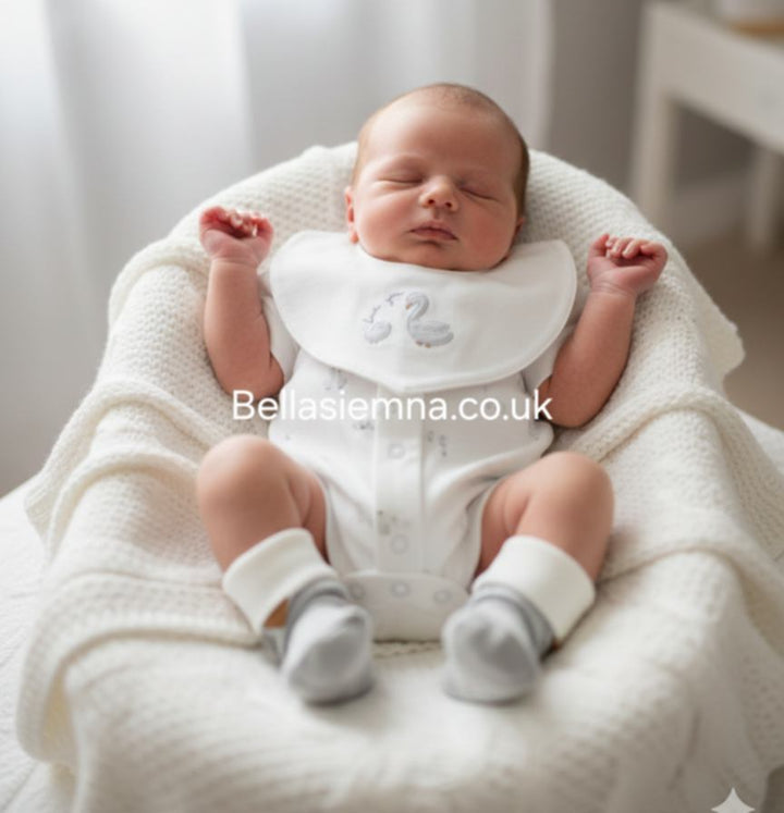 Mayoral Unisex Romper, Bib & Socks Set - 1727