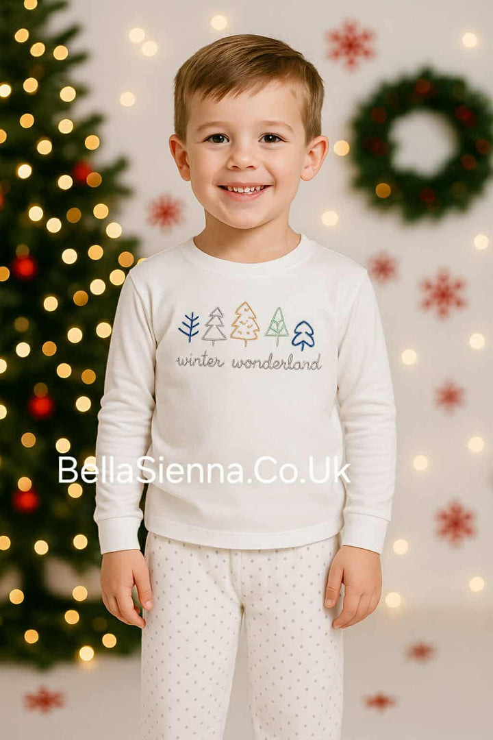 Rapife Unisex White "WINTER WONDERLAND" Pyjamas - 5356