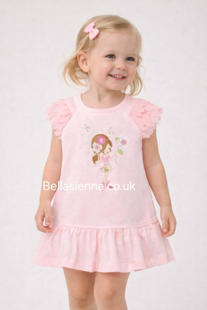 Mayoral Girls Baby Pink Dress 1975