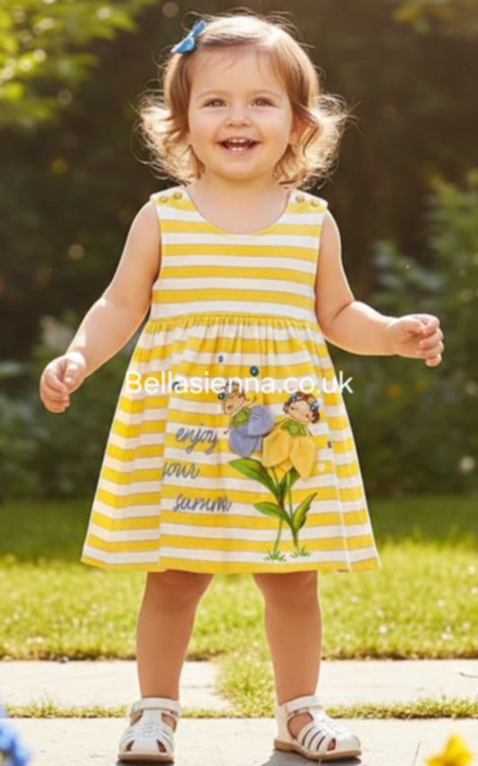 Mayoral Yellow  Summer Dress For Baby Girl - 1991