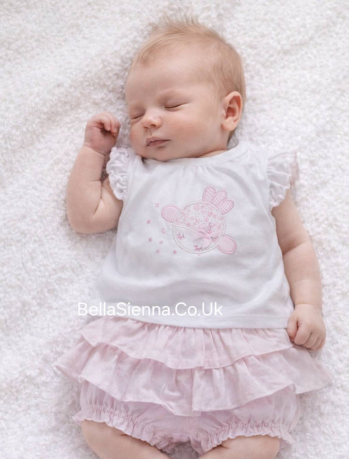 IDO Baby Girls Cute Ruffle Short Set