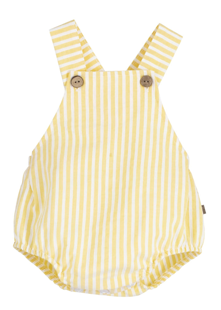 Calamaro Baby Boys Lemon Striped Romper - 32472