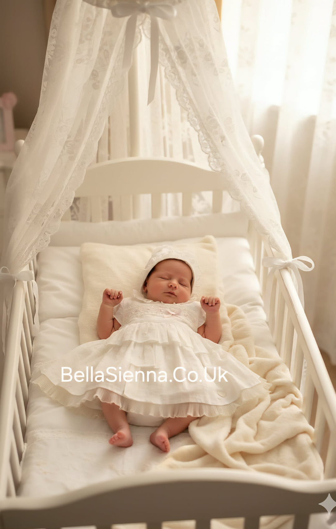 Dolce Petit Ivory Lace Baby Girl Dress Set - 2003 VGB