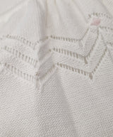 Pretty Originals White & Pink Knitted Dress & Bloomers With Tiny Pearl Detail - JP84232