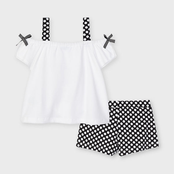 Mayoral Girls Cold Shoulder Short Set 3213