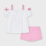 Mayoral Girls Cold Shoulder Short Set 3213